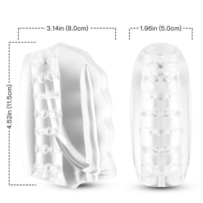 ARMONY - MASTURBADOR Y VIBRADOR MAESTRO TRANSPARENTE