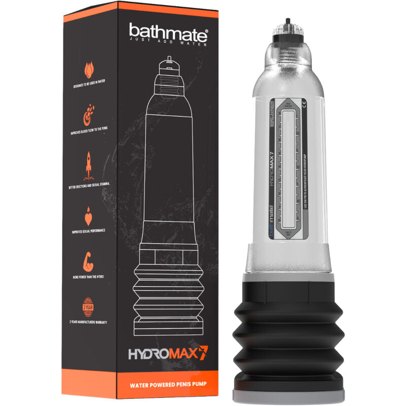 BATHMATE - POMPE D'AGRANDISSEMENT DU PÉNIS TRANSPARENTE HYDROMAX 7