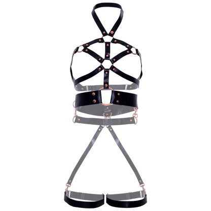 LEG AVENUE - VEGAN LEATHER GRIP BODY HARNESS