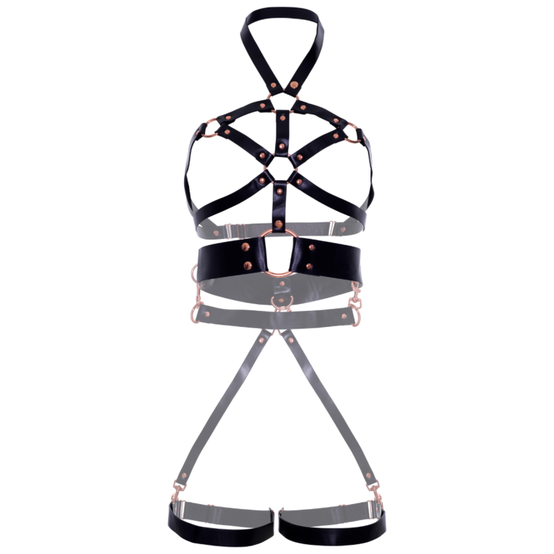 LEG AVENUE - VEGAN LEATHER GRIP BODY HARNESS