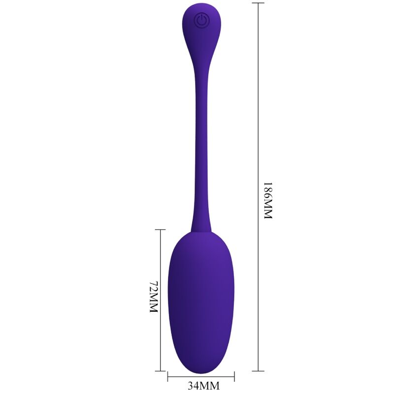 PRETTY LOVE - HUEVO VIBRADOR RECARGABLE KNUCKER PÚRPURA