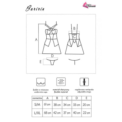 LIVCO CORSETTI FASHION - BARIRIN LC 90633 SHIRT + PANTY