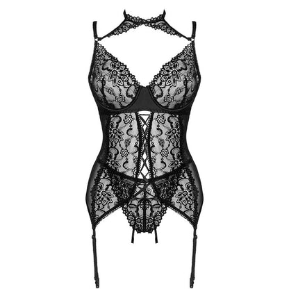 LIVCO CORSETTI FASHION - GIELLANDRA FOR THE SENSES COLLECTION CORSET + PANTY BLACK