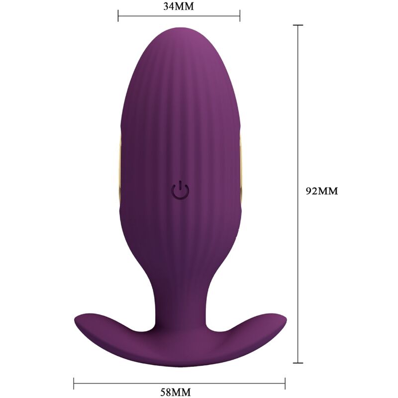 PRETTY LOVE - PLUG ANAL VIBRANT CONTRÔLÉ PAR APPLICATION JEFFERSON VIOLET