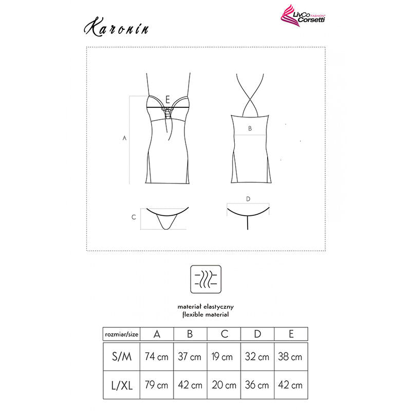 LIVCO CORSETTI FASHION - KARONIN LC 90628 SHIRT + PANTY