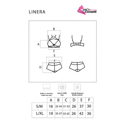 LIVCO CORSETTI FASHION - LINERA FOR THE SENSES COLLECTION BRA + PANTY