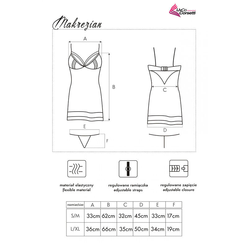 LIVCO CORSETTI FASHION - MAKREZIAN LC 90545 SHIRT + PANTY