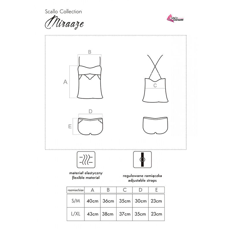 LIVCO CORSETTI FASHION - MIRAAZE LC 90567 SHIRT + SHORTS