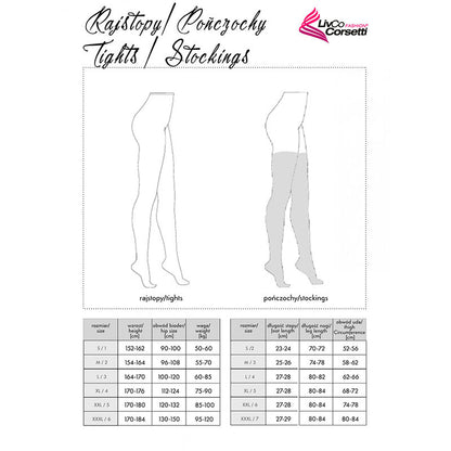LIVCO CORSETTI FASHION - MONIKONI XG054 STOCKINGS BLACK ONE SIZE