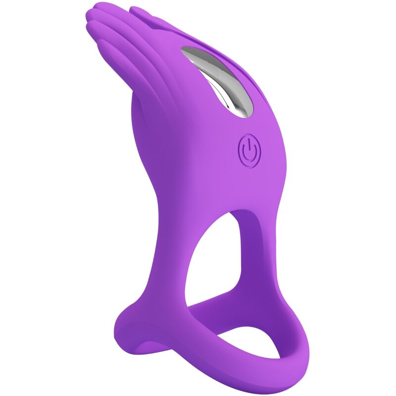 PRETTY LOVE - VIBRANT PENIS RING 7 VIBRATIONS PURPLE SILICONE