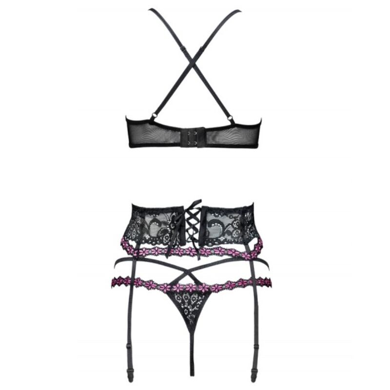 LIVCO CORSETTI FASHION - SNEHANA LC 90443 BRA + GARTER BELT + PANTY