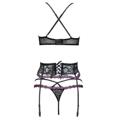 LIVCO CORSETTI FASHION - SNEHANA LC 90443 BRA + GARTER BELT + PANTY