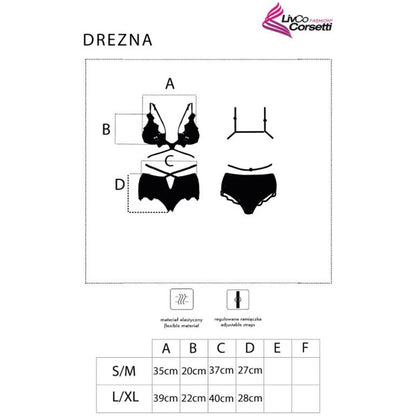 LIVCO CORSETTI FASHION - DREZNA LC 90733 BRA + PANTY