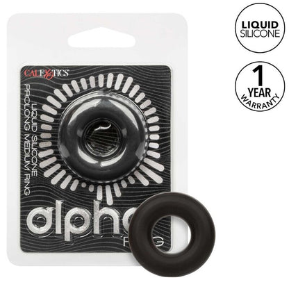 CALIFORNIA EXOTICS - ALPHA PROLONG MEDIUM RING BLACK