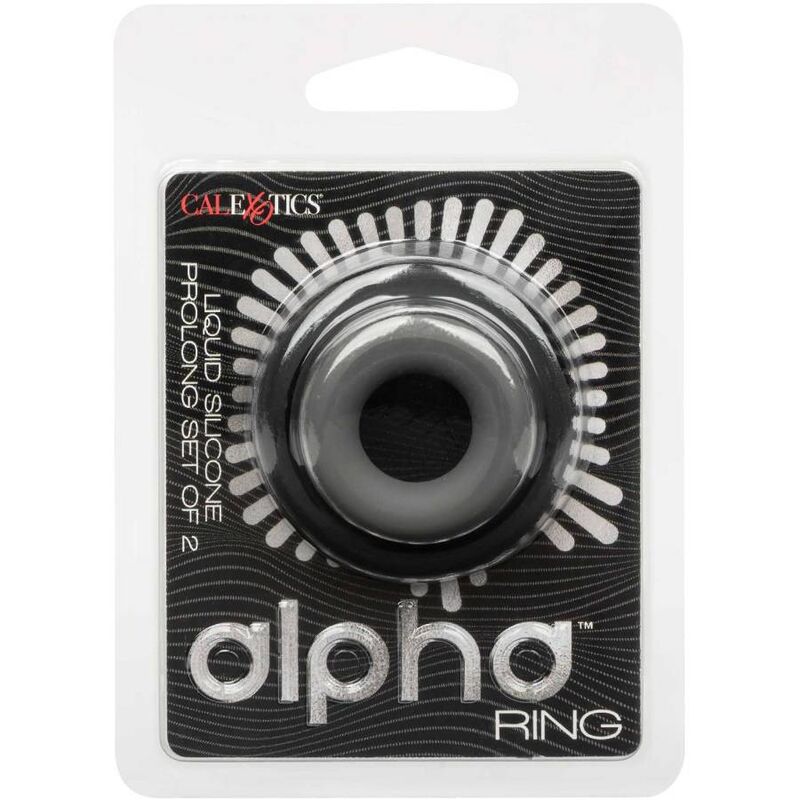 CALEXOTICS - ALPHA PROLONG SET OF 2 RING GREY