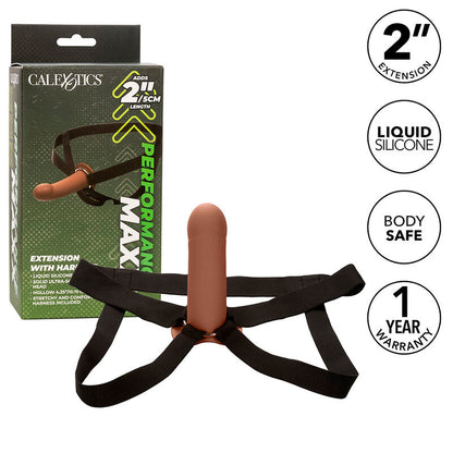 CALEXOTICS - PERFORMANCE MAXX EXTENSION WITH HARNESS BROWN SKIN