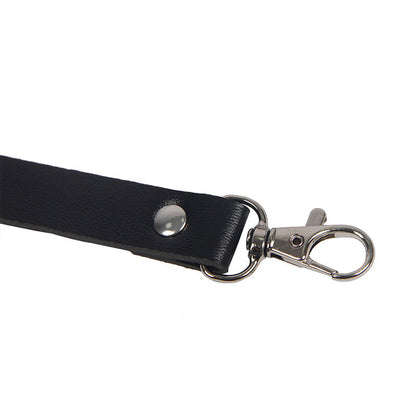 SUBBLIME - ARNÉS CORPORAL CON TIRAS AJUSTABLES DE CUERO NEGRO TALLA ÚNICA