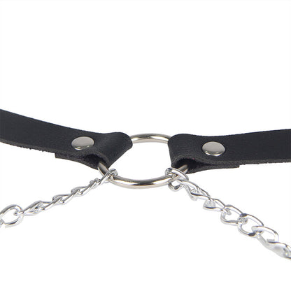 SUBBLIME - HARNAIS EN CUIR NOIR TAILLE UNIQUE