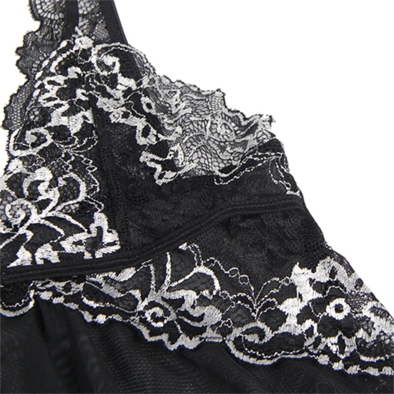 SUBBLIME - BABYDOLL FABRIC TULLE CHEST LACE