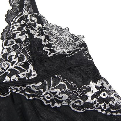 SUBBLIME - BABYDOLL FABRIC TULLE CHEST LACE