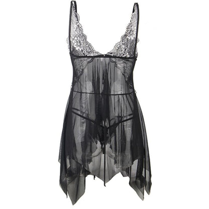 SUBBLIME - BABYDOLL FABRIC TULLE CHEST LACE