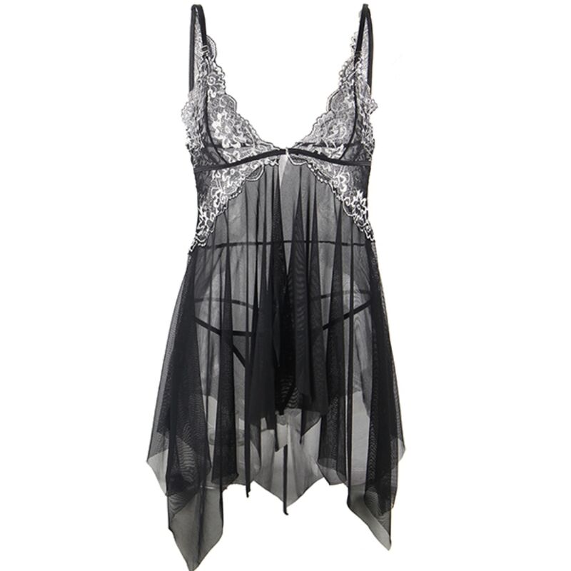 SUBBLIME - BABYDOLL FABRIC TULLE CHEST LACE