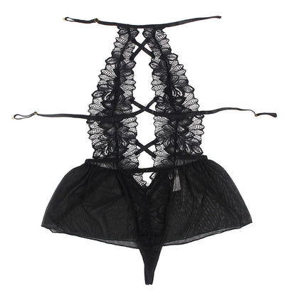 SUBBLIME - TEDDY HALTER NECK BARE BACK LACE