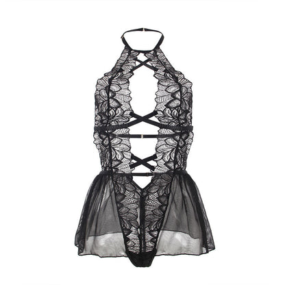 SUBBLIME - TEDDY HALTER NECK BARE BACK LACE