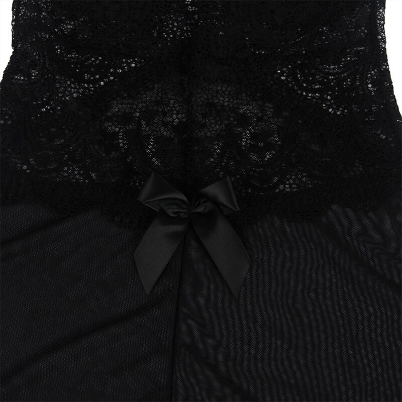 SUBBLIME - BABYDOLL TULLE FABRIC WITH LACE AND FLOWER DETAIL