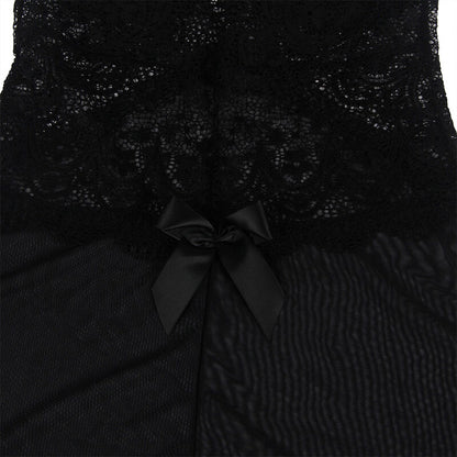 SUBBLIME - BABYDOLL TULLE FABRIC WITH LACE AND FLOWER DETAIL