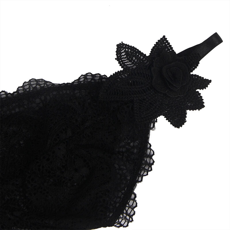 SUBBLIME - BABYDOLL TULLE FABRIC WITH LACE AND FLOWER DETAIL