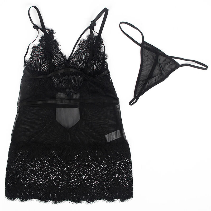 SUBBLIME - BABYDOLL WITH ADJUSTABLE LACE STRAPS