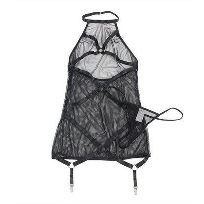 SUBLLIME - TRANSPARENT HALTER NECK DRESS