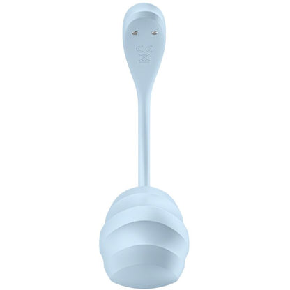 SATISFYER - STIMULATEUR POINT G PÉTALE LISSE BLEU CIEL APPLICATION GRATUITE