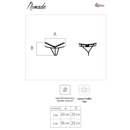 LIVCO CORSETTI FASHION - NOMADE THONG CROTCHLESS