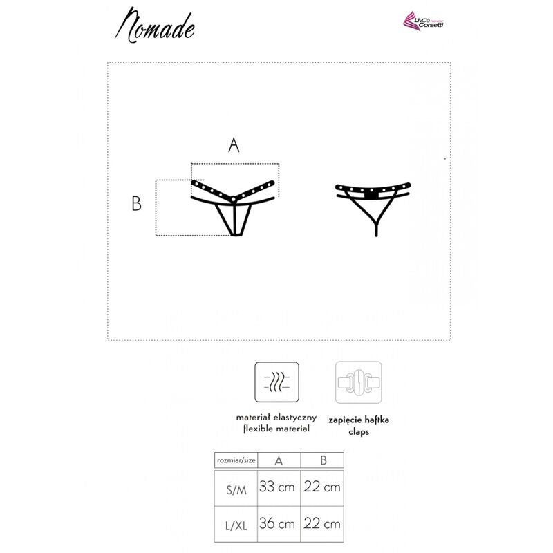 LIVCO CORSETTI FASHION - NOMADE THONG CROTCHLESS
