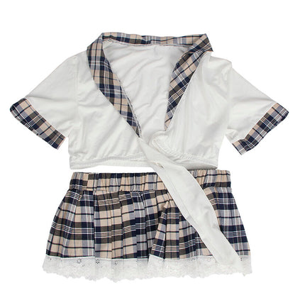 SUBBLIME - SEXY SCHOOLGIRL COSTUME TOP AND SKIRT L/XL