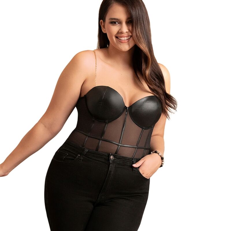 SUBBLIME - CHAIN SUSPENDERS BODYSUIT