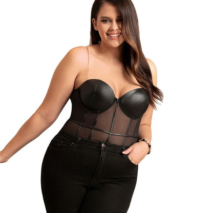 SUBBLIME - CHAIN SUSPENDERS BODYSUIT
