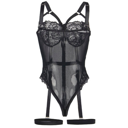 SUBBLIME - TEDDY WITH GARTER STRAP DETAIL CHEST