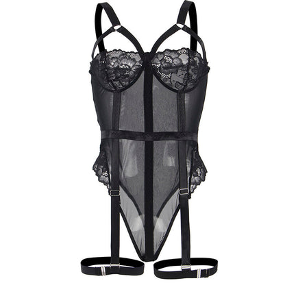 SUBBLIME - TEDDY WITH GARTER STRAP DETAIL CHEST