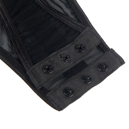 SUBBLIME - TEDDY WITH GARTER STRAP DETAIL CHEST