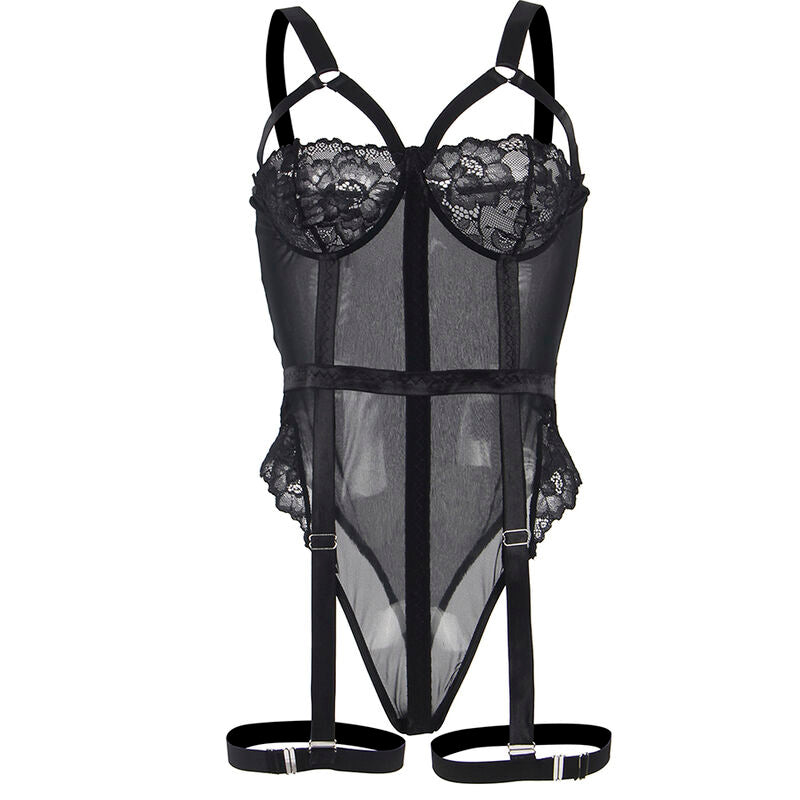 SUBBLIME - TEDDY WITH GARTER STRAP DETAIL CHEST