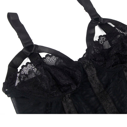 SUBBLIME - TEDDY WITH GARTER STRAP DETAIL CHEST
