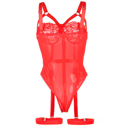 SUBBLIME - TEDDY WITH GARTER STRAP DETAIL CHEST