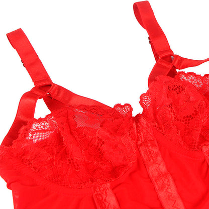 SUBBLIME - TEDDY WITH GARTER STRAP DETAIL CHEST
