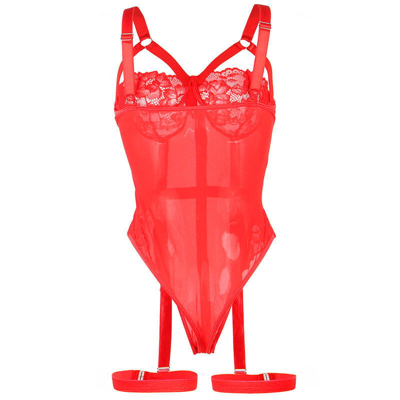 SUBBLIME - TEDDY WITH GARTER STRAP DETAIL CHEST