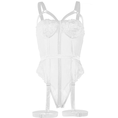 SUBBLIME - TEDDY WITH GARTER STRAP DETAIL CHEST