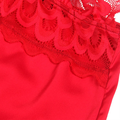 SUBBLIME - SATIN BABYDOLL WITH LACE