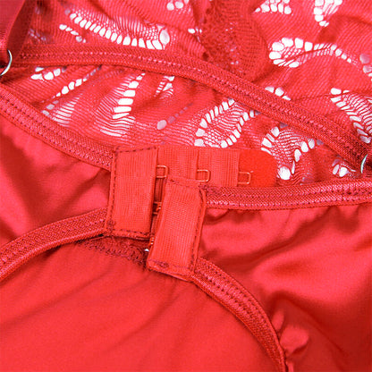 SUBBLIME - SATIN BABYDOLL WITH LACE